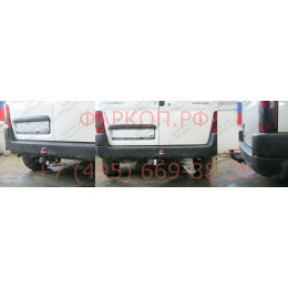 2527-A ORIS Фаркоп на Citroen Berlingo I 1996-2008, Peugeot Partner I 1996-2008. Необходима подрезка бампера. Тип шара: A. Нагрузки: 1100/75 кг, масса фаркопа 12 кг (без электрики