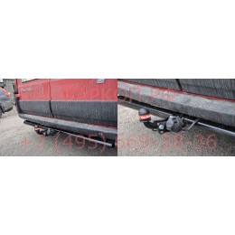 2627-A ORIS Фаркоп на FIAT Ducato фургон Sollers 2006- без выреза в бампере. Тип шара: A. Нагрузки: 1500/75 кг, масса фаркопа 22 кг (без электрики в комплекте)