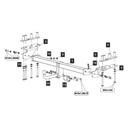 34342712 BALTEX Фаркоп на Land Rover Discovery Sport L550 2015-2019. Необходима подрезка бампера. Тип шара: A. Нагрузки: 2200/100 кг, масса фаркопа 24,5 кг (без электрики в ко