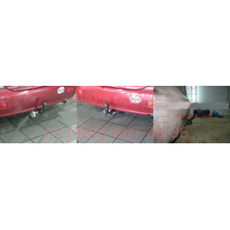 4151-A ORIS Фаркоп на Mitsubishi Lancer хетчбек/седан/универсал 2004-2007 без выреза в бампере. Тип шара: A. Нагрузки: 1200/80 кг, масса фаркопа 15 кг (без электрики 