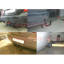 4362-A ORIS Фаркоп на Nissan Tiida хетчбек/седан 2007-2014. Необходима подрезка бампера. Тип шара: A. Нагрузки: 1100/50 кг, масса фаркопа 17,5 кг (без электрики в к