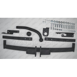 4362-A ORIS Фаркоп на Nissan Tiida хетчбек/седан 2007-2014. Необходима подрезка бампера. Тип шара: A. Нагрузки: 1100/50 кг, масса фаркопа 17,5 кг (без электрики в к