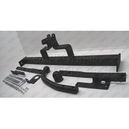 4362-A ORIS Фаркоп на Nissan Tiida хетчбек/седан 2007-2014. Необходима подрезка бампера. Тип шара: A. Нагрузки: 1100/50 кг, масса фаркопа 17,5 кг (без электрики в к