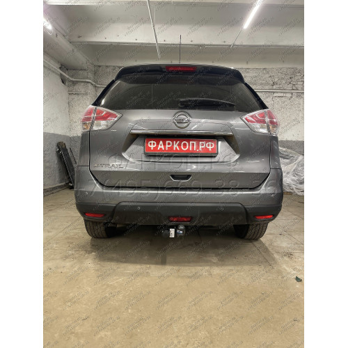 4377-AN ORIS Фаркоп на Nissan X-Trail T32 2014-2022 без выреза в бампере. Тип шара: A. Нагрузки: 2000/100 кг, масса фаркопа 21 кг (без электрики в комплекте)