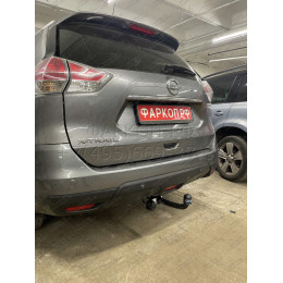 4377-AN ORIS Фаркоп на Nissan X-Trail T32 2014-2022 без выреза в бампере. Тип шара: A. Нагрузки: 2000/100 кг, масса фаркопа 21 кг (без электрики в комплекте)