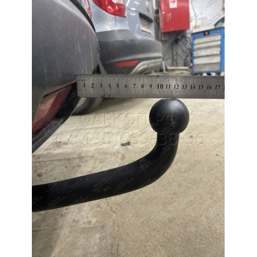 4377-AN ORIS Фаркоп на Nissan X-Trail T32 2014-2022 без выреза в бампере. Тип шара: A. Нагрузки: 2000/100 кг, масса фаркопа 21 кг (без электрики в комплекте)