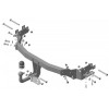 90908-A MOTODOR Фаркоп с оцинкованным шаром на Hyundai Santa Fe 2012-2018, Hyundai Grand Santa Fe 2014-2018, Kia Sorento 2012-2020, кроме Prime. Необходима подрезка бампера. Тип шара: A. Нагрузки: 1500/75 кг, масса фаркопа 16,5 кг (без электрики в комплек