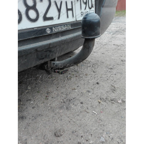 4362-A ORIS Фаркоп на Nissan Tiida хетчбек/седан 2007-2014. Необходима подрезка бампера. Тип шара: A. Нагрузки: 1100/50 кг, масса фаркопа 17,5 кг (без электрики в комплекте)