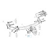 6768-A ORIS Фаркоп на Kia Sorento 2020-, Hyundai Santa Fe IV рестайлинг 2021-2023. Необходима подрезка бампера. Тип шара: A. Нагрузки: 2000/100 кг, масса фаркопа 16,9 кг (без электрики в комплекте)