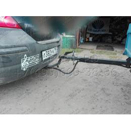 4362-A ORIS Фаркоп на Nissan Tiida хетчбек/седан 2007-2014. Необходима подрезка бампера. Тип шара: A. Нагрузки: 1100/50 кг, масса фаркопа 17,5 кг (без электрики в к