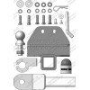 92525-E MOTODOR Фаркоп с оцинкованным шаром на Toyota Land Cruiser 300 2021- без выреза в бампере. Тип шара: E. Нагрузки 2500/100 кг, масса фаркопа 9,1 кг (без электрики в комплекте)