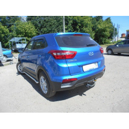 90906-A MOTODOR Фаркоп с оцинкованным шаром на Hyundai Creta 2016-2021, 2021-2022, Solaris HC 2024- без выреза в бампере. Тип шара: A. Нагрузки: 1300/75 кг, масса фаркопа 15,1 кг (