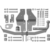 90908-A MOTODOR Фаркоп с оцинкованным шаром на Hyundai Santa Fe 2012-2018, Hyundai Grand Santa Fe 2014-2018, Kia Sorento 2012-2020, кроме Prime. Необходима подрезка бампера. Тип шара: A. Нагрузки: 1500/75 кг, масса фаркопа 16,5 кг (без электрики в комплек