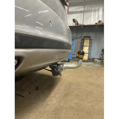90908-A MOTODOR Фаркоп с оцинкованным шаром на Hyundai Santa Fe 2012-2018, Hyundai Grand Santa Fe 2014-2018, Kia Sorento 2012-2020, кроме Prime. Необходима подрезка бампера. Тип шара: A. Нагрузки: 1500/75 кг, масса фаркопа 16,5 кг (без электрики в комплек