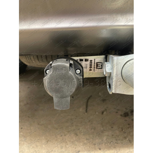 90908-A MOTODOR Фаркоп с оцинкованным шаром на Hyundai Santa Fe 2012-2018, Hyundai Grand Santa Fe 2014-2018, Kia Sorento 2012-2020, кроме Prime. Необходима подрезка бампера. Тип шара: A. Нагрузки: 1500/75 кг, масса фаркопа 16,5 кг (без электрики в комплек