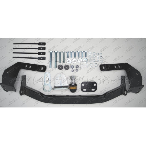 92503-FE MOTODOR Фаркоп с оцинкованным шаром на Toyota Land Cruiser 200 2007-2021 (кроме комплектаций Excalibur и Executive), Lexus LX 2007-2021 без выреза в бампере. Тип шара: FE. Нагрузки: 2000/120 кг, масса фаркопа 18 кг (без электрики в комплекте)