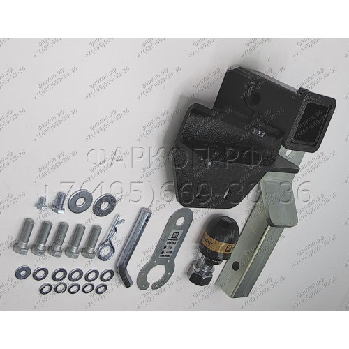 92525-E MOTODOR Фаркоп с оцинкованным шаром на Toyota Land Cruiser 300 2021- без выреза в бампере. Тип шара: E. Нагрузки 2500/100 кг, масса фаркопа 9,1 кг (без электрики в комплекте)