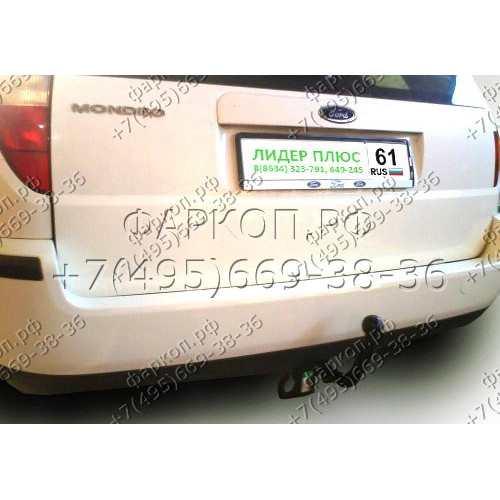 F112-A Лидер-плюс ТСУ для Ford Mondeo универсал 2000-2007. Требуется подрезка бампера. Нагрузки: 1200/75 кг, масса фаркопа 19,64 кг (без электрики в комплекте)
