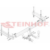 A-102 STEINHOF Фаркоп на Audi A6 Allroad C6 (Quattro) 05/2006-2011. Требуется подрезка бампера. Тип шара: A. Нагрузки: 2200/90 кг, масса фаркопа 21,9 кг (без электрики в комплекте)