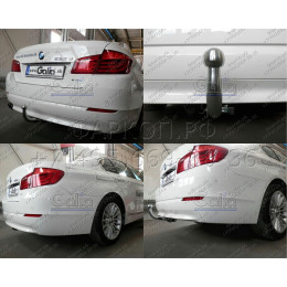 B020A GALIA Полностью оцинкованный фаркоп на BMW 5-Series седан F10 / универсал F11 2010-2016, BMW 5-Series GT F07 2010-2017. Подрозетник убирается за бампер. Тип шара: A. Не
