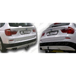 B205-A Лидер-плюс ТСУ для BMW X3 F25 2010-2017. Требуется подрезка бампера. Нагрузки: 1500/75 кг, масса фаркопа 12,38 кг (без электрики в комплекте)