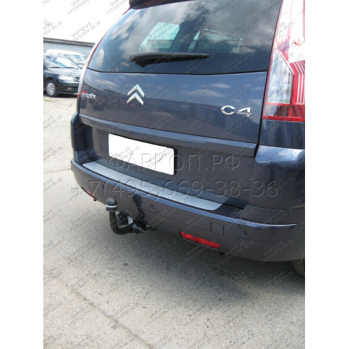 C-042 STEINHOF Фаркоп на Citroen C4 Picasso 2006-2013, Citroen Grand C4 Picasso 2006-2013 без снятия и подрезки бампера. Тип шара: AH (горизонтальное быстросъемное крепление шара на ключе). Нагрузки: 1800/75 кг, масса фаркопа 20,9 кг (без электрики в комп