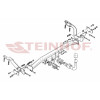C-042 STEINHOF Фаркоп на Citroen C4 Picasso 2006-2013, Citroen Grand C4 Picasso 2006-2013 без снятия и подрезки бампера. Тип шара: AH (горизонтальное быстросъемное крепление шара на ключе). Нагрузки: 1800/75 кг, масса фаркопа 20,9 кг (без электрики в комп