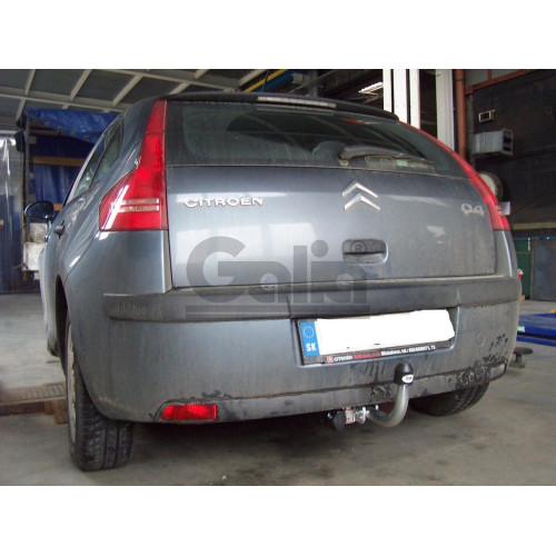 C038C GALIA Полностью оцинкованный фаркоп на Citroen C4 седан 2012-2022 (небольшие доработки, без подрезки бампера), Citroen C4 хетчбек 5 дверей 2004-2010, 2010-2018, Citroen C4 хетчбек 3 двери 2004-2010, Peugeot 307 хетчбек 3/5 дверей 2001-2007, Peugeot 