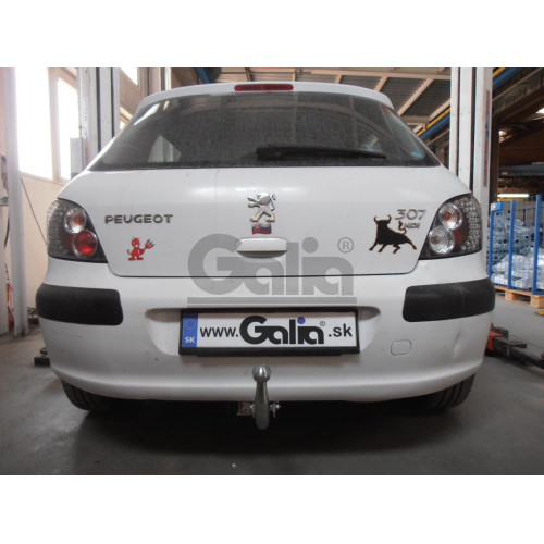 C038C GALIA Полностью оцинкованный фаркоп на Citroen C4 седан 2012-2022 (небольшие доработки, без подрезки бампера), Citroen C4 хетчбек 5 дверей 2004-2010, 2010-2018, Citroen C4 хетчбек 3 двери 2004-2010, Peugeot 307 хетчбек 3/5 дверей 2001-2007, Peugeot 