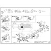 C038C GALIA Полностью оцинкованный фаркоп на Citroen C4 седан 2012-2022 (небольшие доработки, без подрезки бампера), Citroen C4 хетчбек 5 дверей 2004-2010, 2010-2018, Citroen C4 хетчбек 3 двери 2004-2010, Peugeot 307 хетчбек 3/5 дверей 2001-2007, Peugeot 