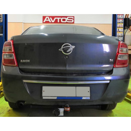 CV 12 AVTOS Фаркоп на Ravon R4 2016-2020, Chevrolet Cobalt 2012-2016 без подрезки бампера. Тип шара: A. Нагрузки: 1000/75 кг, масса фаркопа 16 кг (без электрики в комплекте)