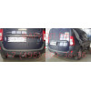 D037A GALIA Полностью оцинкованный фаркоп на Lada Largus 2012-, Dacia Logan универсал 2007-2013. Тип шара: A. Установка без снятия и выреза бампера. Нагрузки: 1300/75 кг, масса фаркопа 18,2 кг