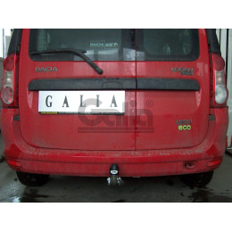 D037A GALIA Полностью оцинкованный фаркоп на Lada Largus 2012-, Dacia Logan универсал 2007-2013. Тип шара: A. Установка без снятия и выреза бампера. Нагрузки: 1300/75 к