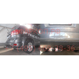 D042C GALIA Полностью оцинкованный фаркоп на Dodge Journey 2008-2020, FIAT Freemont 2011-2020 2WD/4WD, кроме авто с запаской снизу. Тип шара: C (горизонтальный съемный). По