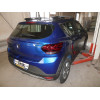 D050A GALIA Полностью оцинкованный фаркоп на Dacia Sandero III 2020-, Dacia Sandero Stepway III 2020-. Тип шара: A. Невидимый вырез бампера. Нагрузки: 1200/75 кг, масса фаркопа 12,42 кг