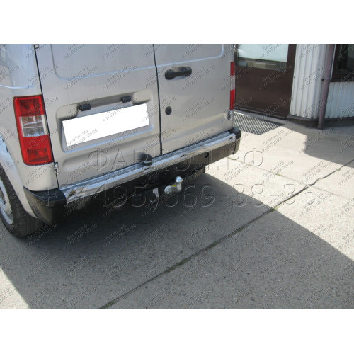 F-295 STEINHOF Фаркоп на Ford Transit Connect 2002-2014, Ford Tourneo Connect 2002-2014 без снятия и подрезки бампера. Тип шара: F. Нагрузки: 1250/75 кг, масса фаркопа 22,5 кг (без электрики в комплекте)