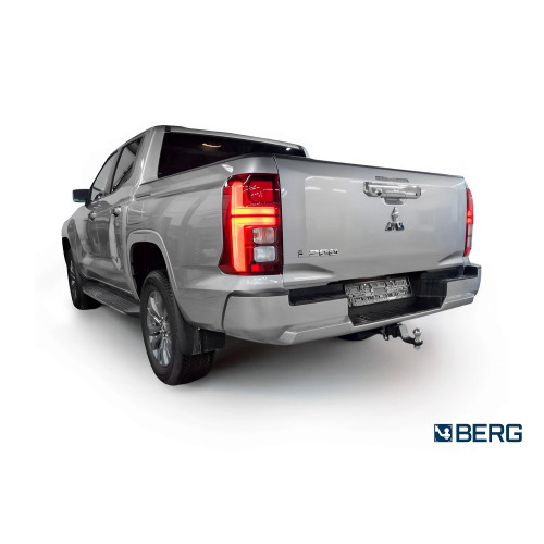 F.4017.002 BERG Фаркоп на Mitsubishi L200 2023- без снятия и подрезки бампера. Тип шара: E. Нагрузки: 3500/120 кг, масса фаркопа 34 кг (без электрики в комплекте)