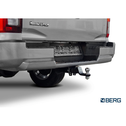 F.4017.002 BERG Фаркоп на Mitsubishi L200 2023- без снятия и подрезки бампера. Тип шара: E. Нагрузки: 3500/120 кг, масса фаркопа 34 кг (без электрики в комплекте)