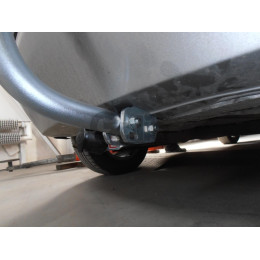 F073A GALIA Полностью оцинкованный фаркоп на FIAT Stilo хетчбек 3/5 дверей 2001-2007. Тип шара: A. Невидимый вырез бампера. Нагрузки: 1300/60 кг, масса фаркопа 17 