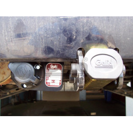 F105C GALIA Полностью оцинкованный фаркоп на Ford Galaxy 1995-2000, SEAT Alhambra 1996-2000, Volkswagen Sharan 1995-2000 2WD/4WD. Подрозетник убирается за бампер. Тип шара: C (горизон