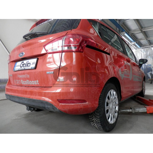 F118A GALIA Полностью оцинкованный фаркоп на Ford B-Max 2012-2017. Подрозетник убирается за бампер. Тип шара: A. Без выреза бампера. Нагрузки: 1150/75 кг, масса фаркопа 14,01 кг