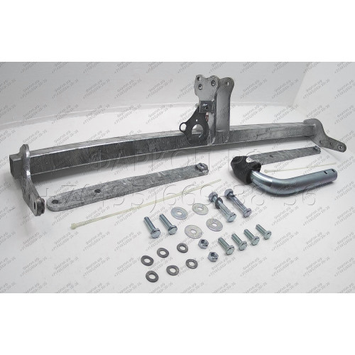 F118A GALIA Полностью оцинкованный фаркоп на Ford B-Max 2012-2017. Подрозетник убирается за бампер. Тип шара: A. Без выреза бампера. Нагрузки: 1150/75 кг, масса фаркопа 14,01 кг