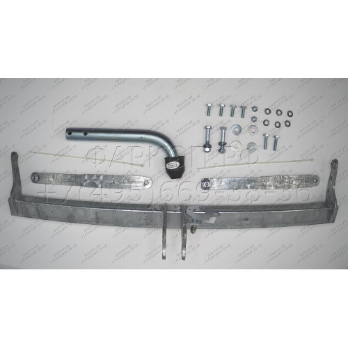 F118A GALIA Полностью оцинкованный фаркоп на Ford B-Max 2012-2017. Подрозетник убирается за бампер. Тип шара: A. Без выреза бампера. Нагрузки: 1150/75 кг, масса фаркопа 14,01 кг
