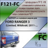 F121-FC Лидер-плюс ТСУ для Ford Ranger 3 Limited, Wildtrak 2011-2022 без снятия и выреза бампера. Тип шара: FC. Нагрузки: 1200/50 кг, масса фаркопа 19,46 кг (без электрики в комплекте)