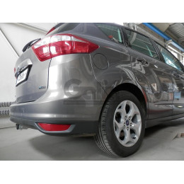 F139C GALIA Полностью оцинкованный фаркоп на Ford Focus 2003-2018, Ford Focus C-MAX 2003-2010, 2010-2019, Ford Grand C-MAX 2010-2019. Тип шара: C (горизонтальный съемный). Невидимый выр