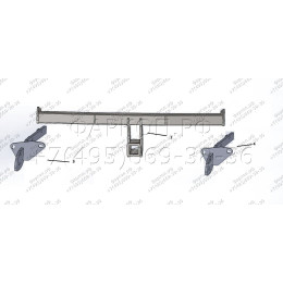 FA 0220-E Бизон Фаркоп на Nissan X-Trail T31 2007-2014. Требуется подрезка бампера. Тип шара: E (легкосъемный шар под квадрат). Нагрузки: 2200/120 кг. Не комплектуе