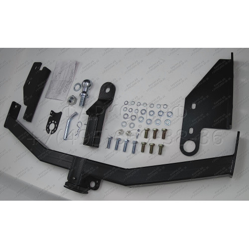 FA 0854-E Бизон Фаркоп на Nissan Pathfinder R52 2014-2021 без подрезки бампера. Тип шара: E (легкосъемный шар под квадрат). Нагрузки: 3200/120 кг. Не комплектуется электрикой