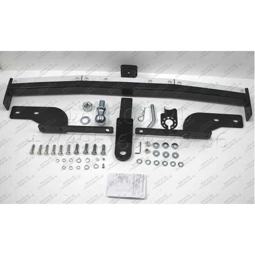 FA 1010-E(N) Бизон Фаркоп с хромированной накладкой на Toyota Highlander 1 XU20-40 2003-2010, Lexus RX 300,350,400 2003-2009 без подрезки бампера. Тип шара: E (легкосъемный шар под квадрат). Нагрузки: 3100/120 кг. Не комплектуется электрикой