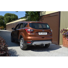 FKG-12-991122.00 PT GROUP Фаркоп на Ford Kuga 2012-2019 без подрезки бампера. Тип шара: E (легкосъемный шар под квадрат). Нагрузки: 2000/100 кг, масса фаркопа 20,9 кг (бе