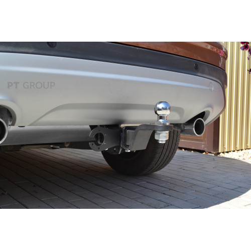 FKG-12-991122.00 PT GROUP Фаркоп на Ford Kuga 2012-2019 без подрезки бампера. Тип шара: E (легкосъемный шар под квадрат). Нагрузки: 2000/100 кг, масса фаркопа 20,9 кг (без электрики в комплекте)